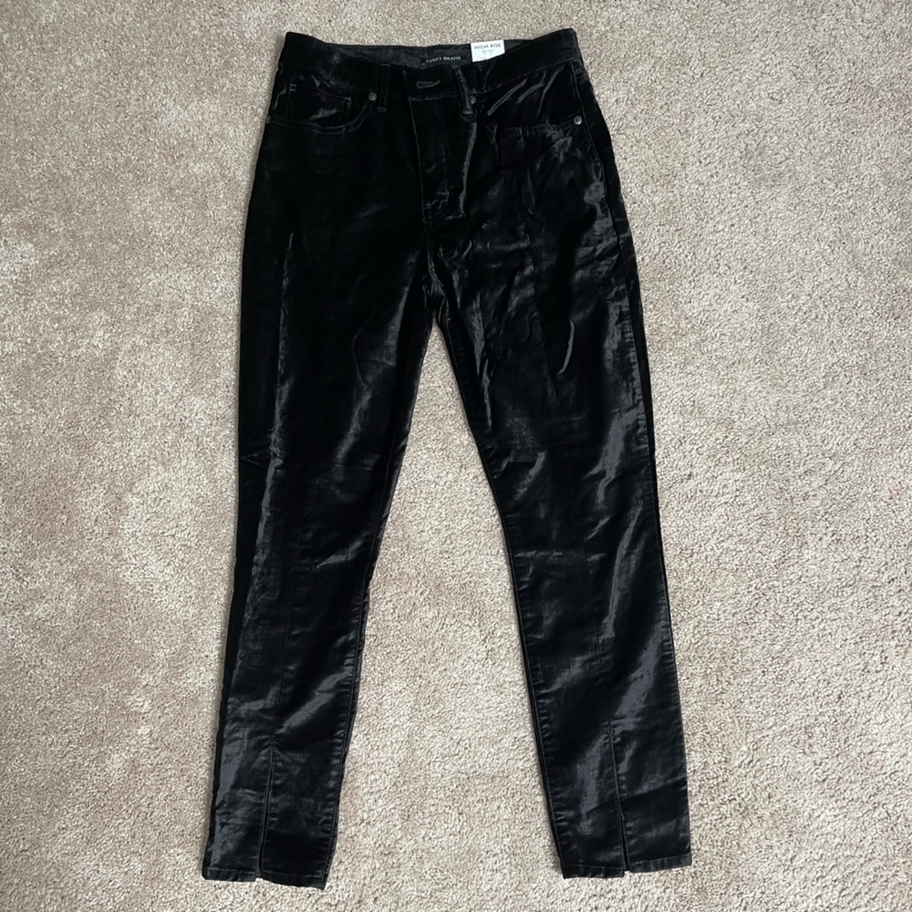 Lucky brand cropped velvet pant